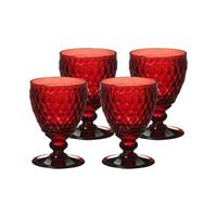 Villeroy & Boch Boston coloured Weißweinglas rot 4er Set Weißweingläser