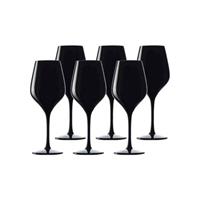 Yomonda EXQUISIT Blind Tasting Glas 350 ml 6-tlg. Weißweingläser schwarz