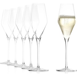 Yomonda QUATROPHIL Champagnerglas 290 ml 6er Set Sektgläser transparent