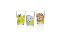 Ritzenhoff & Breker DSCHUNGELTIERE Kindertrinkglas Set 3-tlg Kindertassen bunt