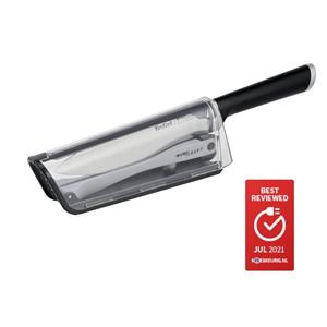 Tefal Kochmesser K25690 Ever Sharp, (1 tlg.), inklusive Messerschärfer, deutscher Edelstahl, exklusive Schleiftechnologie,sicheres Verschlusssystem