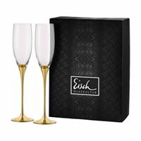 Eisch GERMANY CHAMPAGNER EXKLUSIV Sektglas dolf 2er Set Sektgläser gold