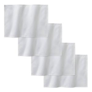 DDDDD Placemats Quadrat 50x35cm - white - set van 4