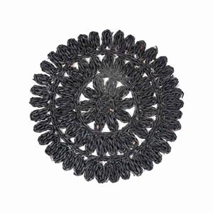 Liviza Placemat rond zeegras zwart