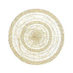 Liviza Placemat rond zeegras bruin