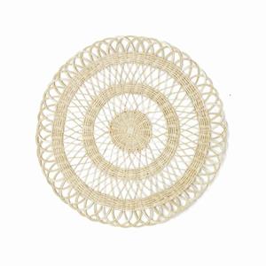 Liviza Placemat rond rotan beige