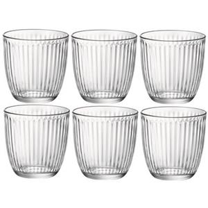 Bormioli Rocco Glas Wasserglas Line klar 29cl H8,5cm Ø8,5cm 6er Set