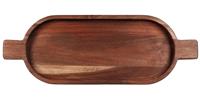 ASA Schneidebretter Brett oval akazie massiv 49,6 x18 h 3,5 cm (braun)
