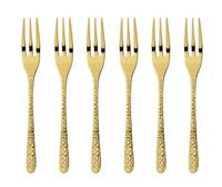 Sambonet Venezia Venezia Edelstahl/PVD Gold Kuchengabeln Set 6 (gold)