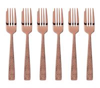 Sambonet Siena Siena Edelstahl/PVD Kupfer Kuchengabeln Set 6 (kupfer)
