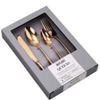 Butlers QUEENS Besteck 4er-Set Bestecksets gold