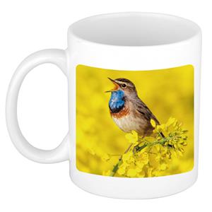 Dieren Blauwborst Vogel Foto Mok 300 Ml - Cadeau Beker / Mok Vogels Liefhebber