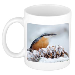 Dieren Boomklever Vogel Foto Mok 300 Ml - Cadeau Beker / Mok Vogels Liefhebber