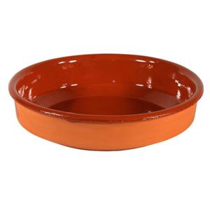 1x Tapas Schalen Bruin/ Terracotta 26 Cm - Tapas Serveerschalen/borden/ovenschalen