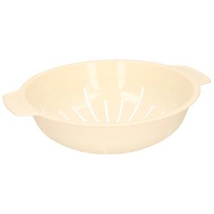 Stevig Kunststof Vergiet In Het Beige 30 X 25 X 8 Cm - Plastic Vergieten Keuken Accessoires