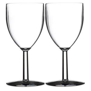 8x Stuks Wijnglazen Van Kunststof 200 Ml - Onbreekbare Camping/picknick Glazen