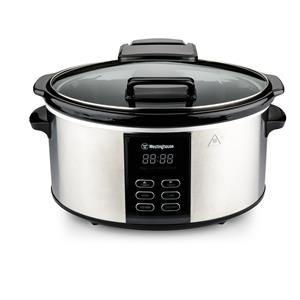 Westinghouse Slow Cooker Met Uitneembare Keramische Pan 6 Liter - Rvs