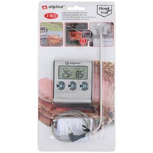 Alpina Keuken Thermometer - 2 In 1 - Digitale Thermometer & Timer