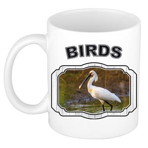 Dieren Liefhebber Lepelaar Vogel Mok 300 Ml - Kerramiek - Cadeau Beker / Mok Vogels Liefhebber