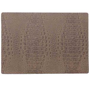 Stevige Luxe Tafel Placemats Coko Bruin 30 X 43 Cm - Met Anti Slip Laag En Pu Coating Toplaag