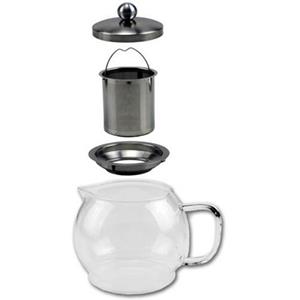 Glazen Koffiepot / Theekan / Theepot Met Filter 1,2 Liter - Theekannen En Koffiepotten