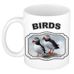 Dieren Liefhebber Papegaaiduiker Vogel Mok 300 Ml - Kerramiek - Cadeau Beker / Mok Vogels Liefhebber