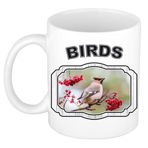 Dieren Liefhebber Pestvogel Mok 300 Ml - Kerramiek - Cadeau Beker / Mok Vogels Liefhebber