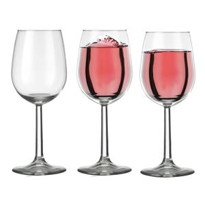 Set Van 12x Stuks Wijnglazen Voor Witte Wijn 290 Ml Bouquet - 29 Cl - Wijn Drinken - Wijnglazen Van Glas