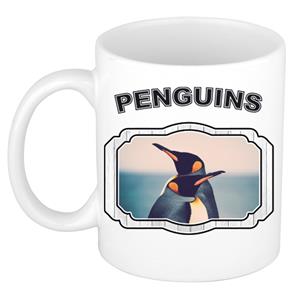 Dieren Liefhebber Pinguin Mok 300 Ml - Kerramiek - Cadeau Beker / Mok Pinguins Liefhebber