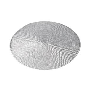 Ronde Placemat Zilver Polypropeen 38 Cm - Placemats/onderleggers - Tafeldecoratie