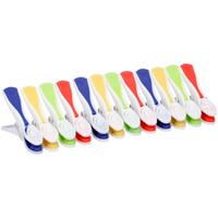 Gekleurde Wasknijpertjes 24 Stuks - Plastic Knijpers / Wasspelden