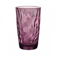 Bormioli Rocco Longdrinkglazen Diamond - Paars - 470 ml - 6 stuks