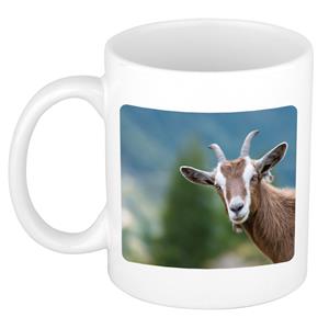 Dieren Geit Foto Mok 300 Ml - Cadeau Beker / Mok Geiten Liefhebber