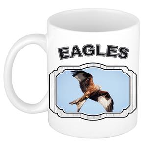 Dieren Liefhebber Rode Wouw Roofvogel Mok 300 Ml - Kerramiek - Cadeau Beker / Mok Vogels Liefhebber