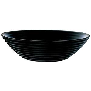 Salade Schaal/slakom Van Zwart Glas 27 Cm - Schalen En Kommen - Keuken Accessoires