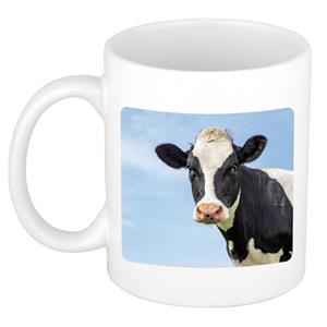 Dieren Koe Foto Mok 300 Ml - Cadeau Beker / Mok Koeien Liefhebber