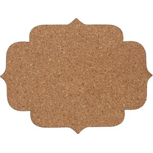 4x Onderzetters Van Kurk 9 X 12 Cm - Oosterse Vorm - Onderzetter Voor Drinkglazen - Kurken Onderzettertjes Set