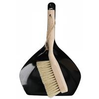 Natural Elements - KitchenCraft Ecological Brush and Dustpan of Wood of Beech and 100% Recyclable Plastic 33 x 21.5cm