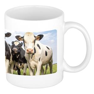 Dieren Koe Foto Mok 300 Ml - Cadeau Beker / Mok Nederlandse Koeien Liefhebber