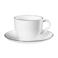 ASA Selection Cappuccinotasse mit Untertasse A Table Ligne Noire 25 cl