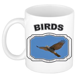 Dieren Liefhebber Vliegende Havik Roofvogel Mok 300 Ml - Kerramiek - Cadeau Beker / Mok Vogels Liefhebber