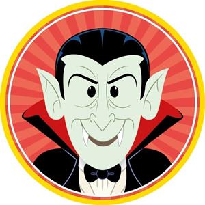 10x Halloween Onderzetters Vampier/dracula