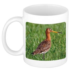 Dieren Grutto Vogel Foto Mok 300 Ml - Cadeau Beker / Mok Vogels Liefhebber