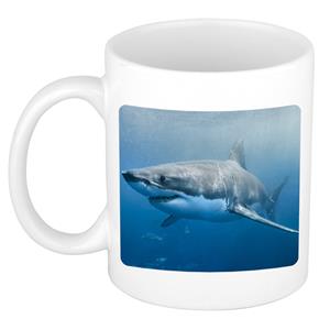 Dieren Haai Foto Mok 300 Ml - Cadeau Beker / Mok Haaien Liefhebber