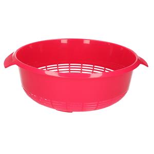 1x Kunststof Vergiet Roze - 37 X 23 X 9 Cm - Plastic Vergieten Keuken Accessoires