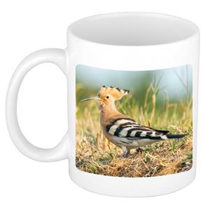 Dieren Hop Vogel Foto Mok 300 Ml - Cadeau Beker / Mok Vogels Liefhebber