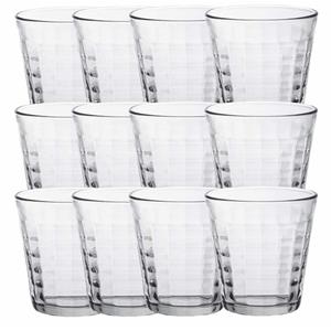 18x Drinkglazen/waterglazen Prisme Transparant 275 Ml - Koffie/thee Glazen Prisme 275 Ml