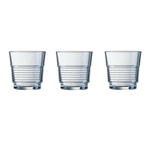 6x Stuks Stapelbare Drinkglazen/waterglazen Transparant 200 Ml - Glazen - Drinkglas/waterglas/sapglas