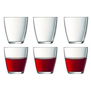 12x Stuks Drinkglazen/waterglazen Transparant 250 Ml - Glazen - Drinkglas/waterglas/sapglas