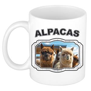 Dieren Liefhebber Alpaca Mok 300 Ml - Kerramiek - Cadeau Beker / Mok Alpacas Liefhebber